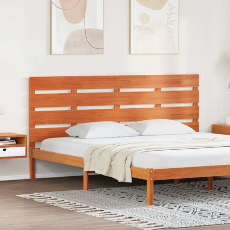 Tête de Lit Marron cire 200.5 x 3 x 80 cm Bois massif en pin vidaXL