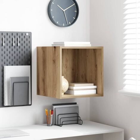 vidaXL Meuble mural Chêne artisanal 37 x 37 x 37 cm Bois d'ingénierie (1/5)