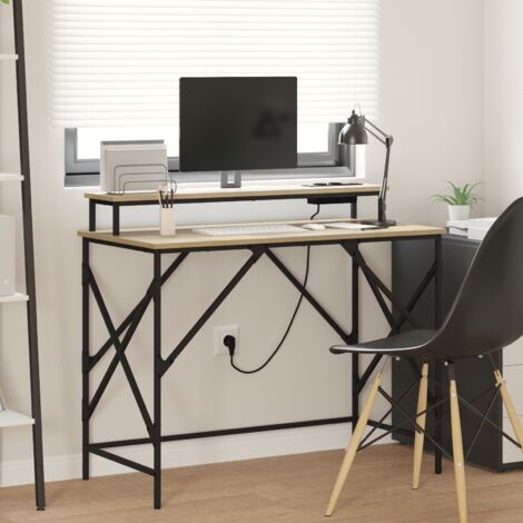 Bureau Chêne sonoma 100 x 50 x 86.5 cm Bois d'ingénierie vidaXL (1/5)