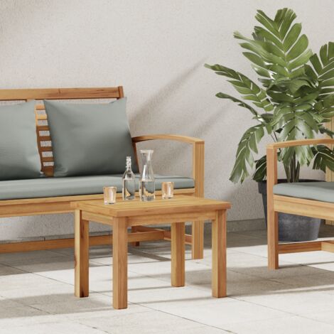 Table basse Marron 50 x 35 x 36 cm Bois de teck solide vidaXL (1/5)