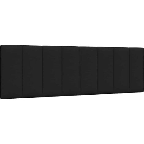 vidaXL Coussin de tête de lit Hanko noir 160 cm tissu