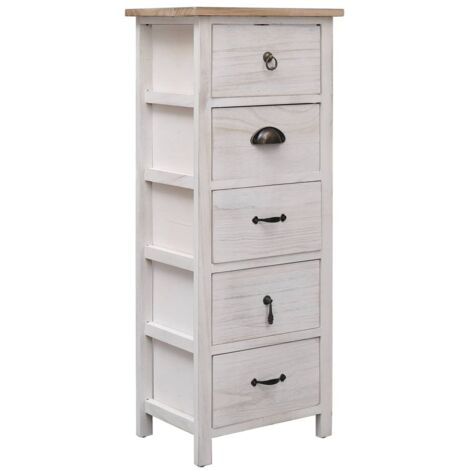 Armoire latérale 35x25x87 cm Bois de Paulownia vidaXL