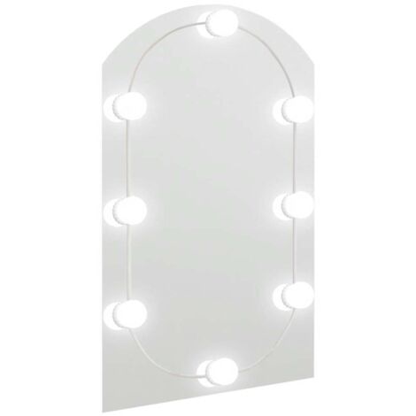 Miroir avec éclairage LED 60x40 cm Verre Arche vidaXL