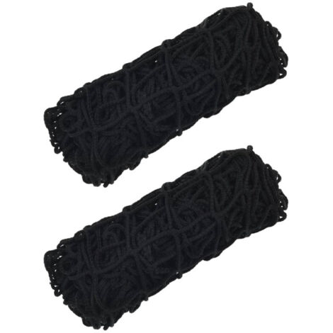 Filets à foin 2 pcs rectangulaire noir 150x90 cm PP vidaXL