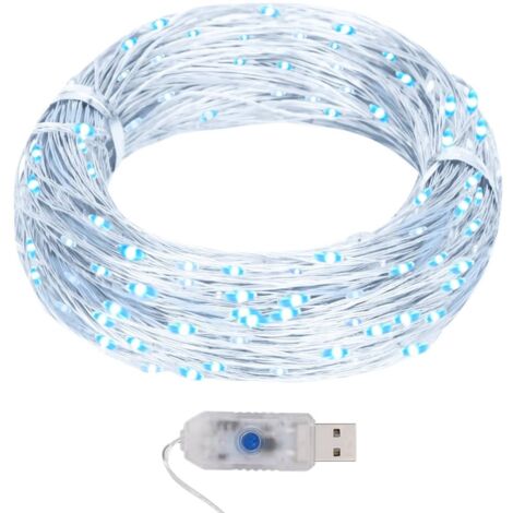 vidaXL Guirlande lumineuse micro LED 40m 400LED blanc froid 8fonctions (1/5)