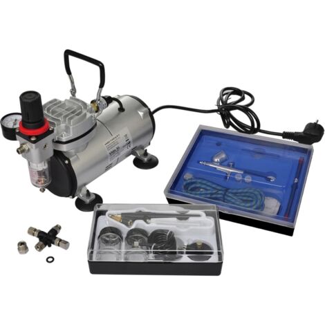 Kit de compresseur d'aérographe avec 2 pistolets vidaXL