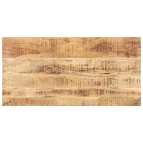 Dessus de table bois de manguier solide 15-16 mm 100x60 cm vidaXL