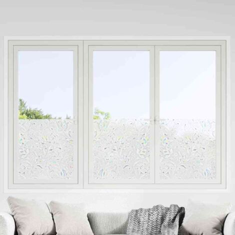 Films pour Fenêtre 2 pcs Dépoli Protection Vitre motif de fleur PVC vidaXL (1/5)