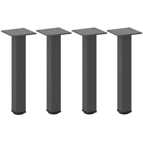 Pieds de table basse 4 pièces Anthracite 42-44 cm Acier vidaXL