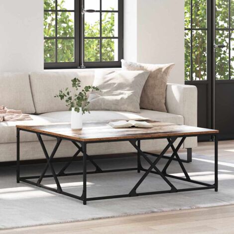vidaXL  Coffee Table  Old Wood 100 x 100 x 40 cm Engineered Wood