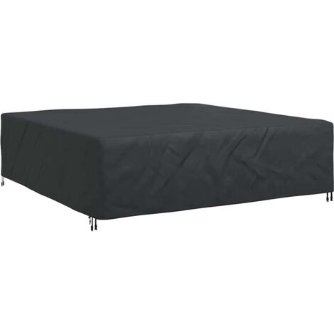 vidaXL Furniture Cover Plain Black 275 x 275 x 70 cm 600D