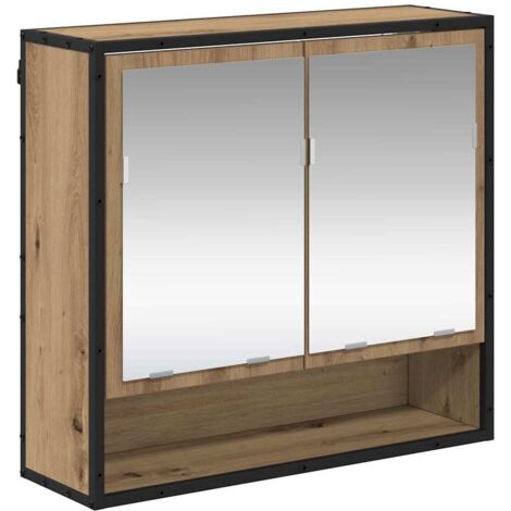 vidaXL Étagère Murale avec étagère Chêne artisanal 65 x 20 x 60 cm
