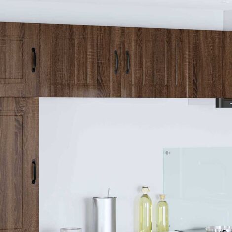 vidaXL Meuble mural LUCCA 2 pcs Chêne brun 50 x 31 x 40 cm