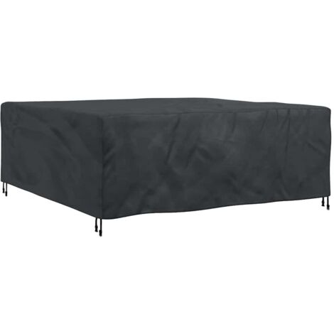 vidaXL Furniture Cover Plain Black 200 x 190 x 85 cm 210D