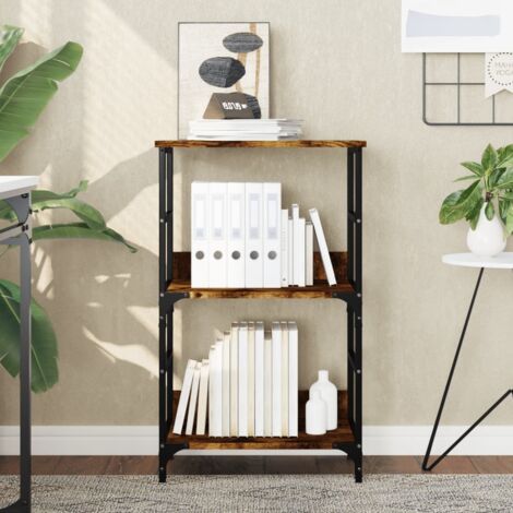 Bibliothèque chêne fumé 50x33x82 cm bois d'ingénierie vidaXL