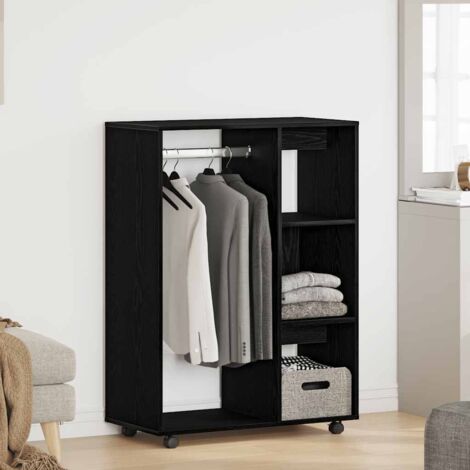 Armoire en chêne noir 80x40x110 cm Bois d'ingénierie vidaXL