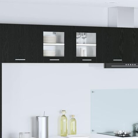 vidaXL Armoire suspendue Chêne noir 40 x 31 x 40 cm Bois d'ingénierie (1/5)