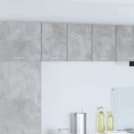 vidaXL Armoire suspendue 2 pcs Gris béton et Blanc 30 x 31 x 40 cm (1/5)