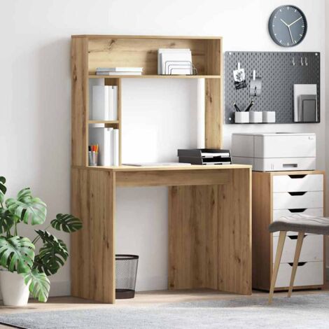 Bureau chêne artisanal 91 x 50 x 149 cm Bois d'ingénierie vidaXL
