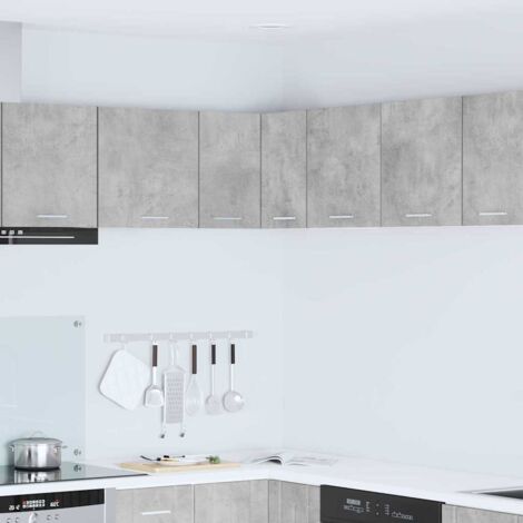 vidaXL Armoire suspendue Gris béton et Blanc 57 x 57 x 40 cm (1/5)