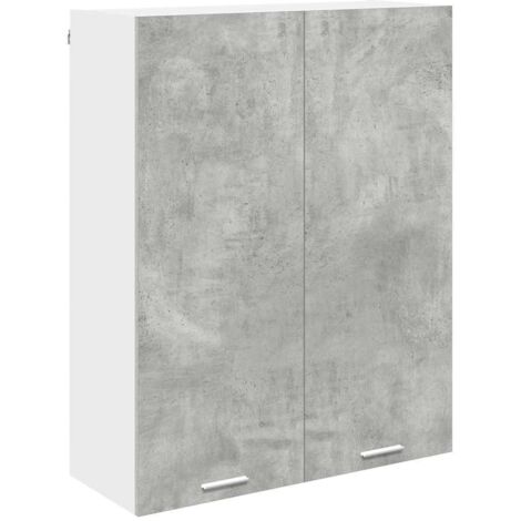vidaXL Armoire suspendue Gris béton 80 x 31 x 100 cm Bois d'ingénierie (1/5)