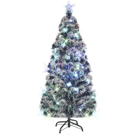 Vidaxl – Arbre lumineux 180 cm en fibre optique – 39 LED multicolores – Alimentation 230V – Pour intérieur et extérieur sous abri
