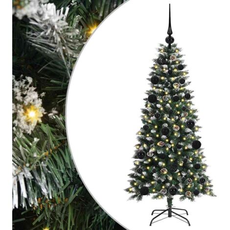 Sapin de Noël artificiel Vert 120 cm PVC, plastique et acier vidaXL (1/5)