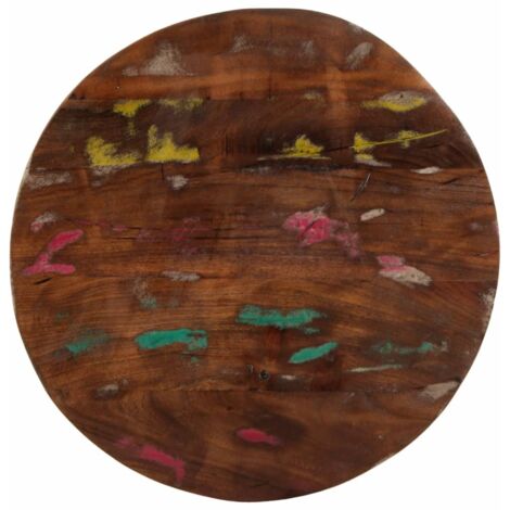 Dessus de table Ø 40x2,5 cm rond bois massif de récupération vidaXL