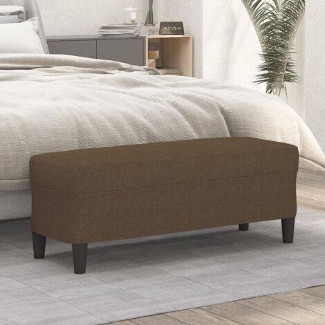 Banc Marron 100x35x41 cm Tissu vidaXL (1/5)