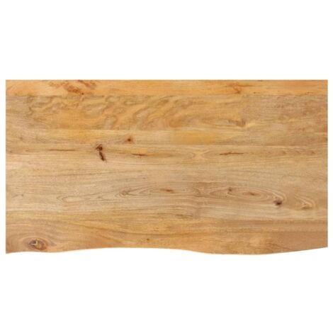 Dessus de table à bord vivant 120x60x3,8cm bois massif manguier vidaXL (1/5)