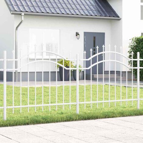 vidaXL Clôture de jardin Woerden Blanc 240 x 140 cm (1/5)