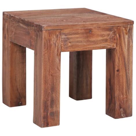 Table basse 30x30x30 cm bois d'acajou massif vidaXL