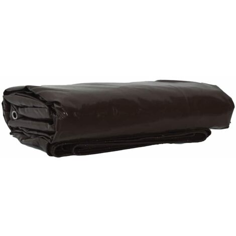 vidaXL  Tarpaulin 650g / m²  Brown 3 x 5 m Canvas with PVC Coating