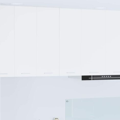 vidaXL Armoire suspendue 2 pcs Blanc 30 x 31 x 80 cm Bois d'ingénierie (1/5)