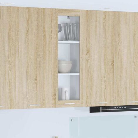 vidaXL Armoire suspendue avec stockage Chêne Sonoma 40 x 31 x 100 cm (1/5)