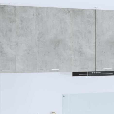 vidaXL Hanging Cabinet Concrete Grey and White 50 x 31 x 80 cm (1/5)