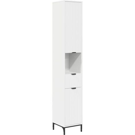 vidaXL Bathroom Cabinet with Drawer with Door White 31.5 x 33 x 190 cm (1/5)