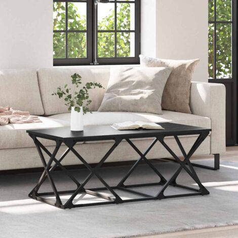 vidaXL  Coffee Table  Black Oak 100 x 49 x 40 cm Engineered Wood (1/5)