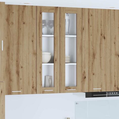vidaXL Armoire suspendue avec porte Chêne artisanal 60 x 31 x 100 cm (1/5)