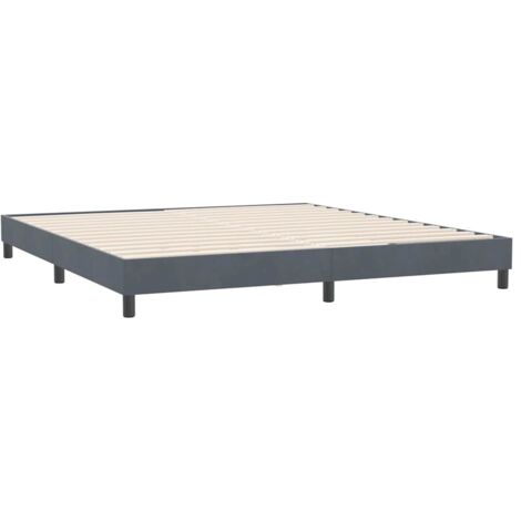 vidaXL Sommier à lattes de lit sans matelas 180x210 cm velours