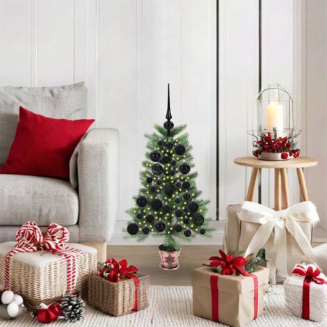 Sapin de Noël avec 150 LED avec support Vert 65 cm PE vidaXL (1/5)