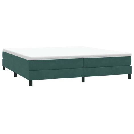 Sommier à lattes de lit sans matelas vert foncé 200x220 cm vidaXL