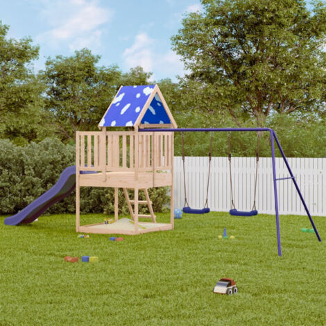 vidaXL Aire de jeux d'extérieur bois de pin massif