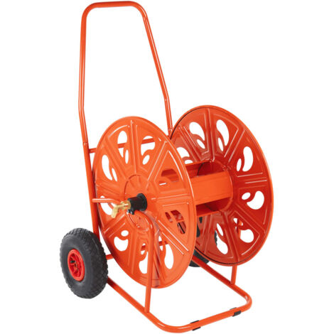 vidaXL Chariot d'enrouleur pour tuyau de 140 m 3/4" acier (1/5)