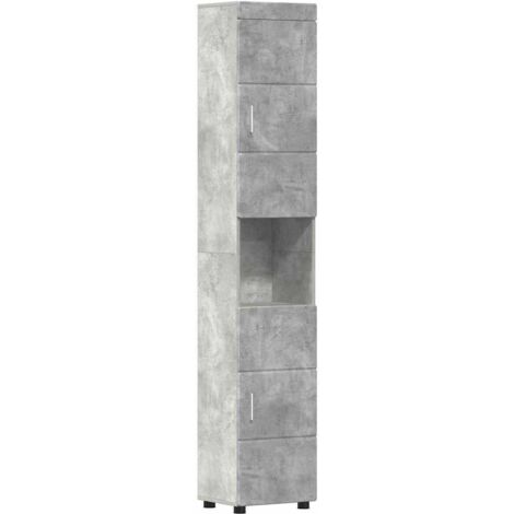 Ensemble de Meubles de Salle de Bain TULUM Gris béton vidaXL (1/5)