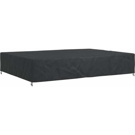 vidaXL Furniture Cover Plain Black 350 x 260 x 90 cm 420D