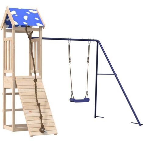 vidaXL Aire de jeux d'extérieur bois de pin massif (1/5)