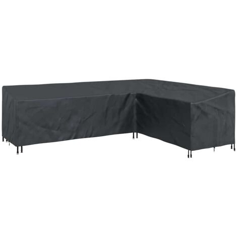 vidaXL Furniture Cover Black 286 x 222 x 80 cm 210D Oxford Fabric