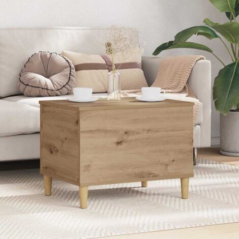 vidaXL Cabinet de chevet Chêne artisanal 60 x 44,5 x 45 cm (1/5)