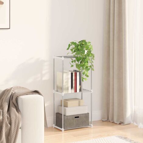 Étagère de rangement blanc 43 x 27 x 90 cm Aluminium vidaXL (1/5)